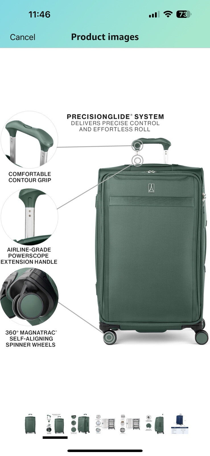 Travelpro VersaPack+ Lightweight Softside Expandable Checked Luggage, 29 Inch 