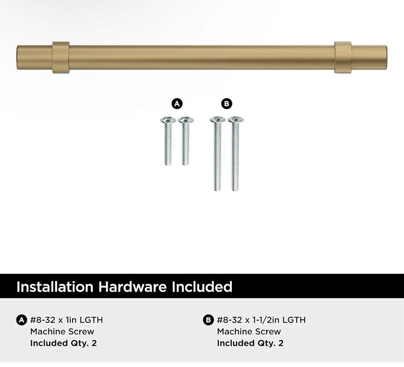 Amerock Central 6-5/16 inch (160mm) Center-to-Center Champagne