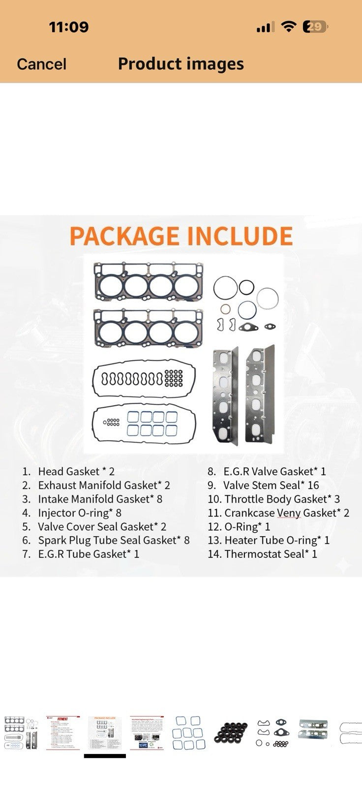 OEM Replacement Engine Cylinder Head Gasket Set for GM 5.7L V8 – Fits 