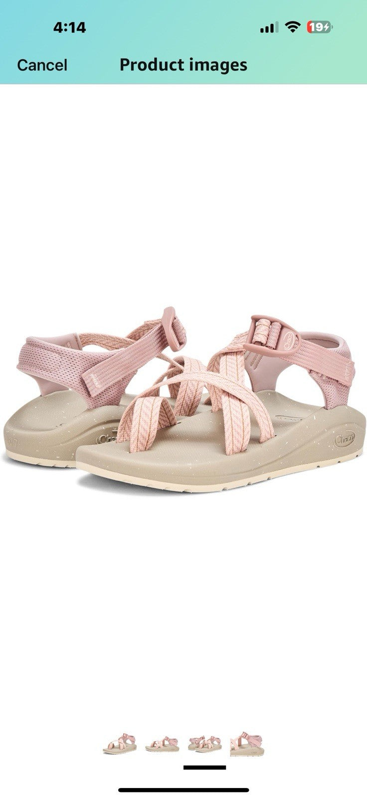 Chaco Women's Cushz Toe-Loop Sandal Size 6