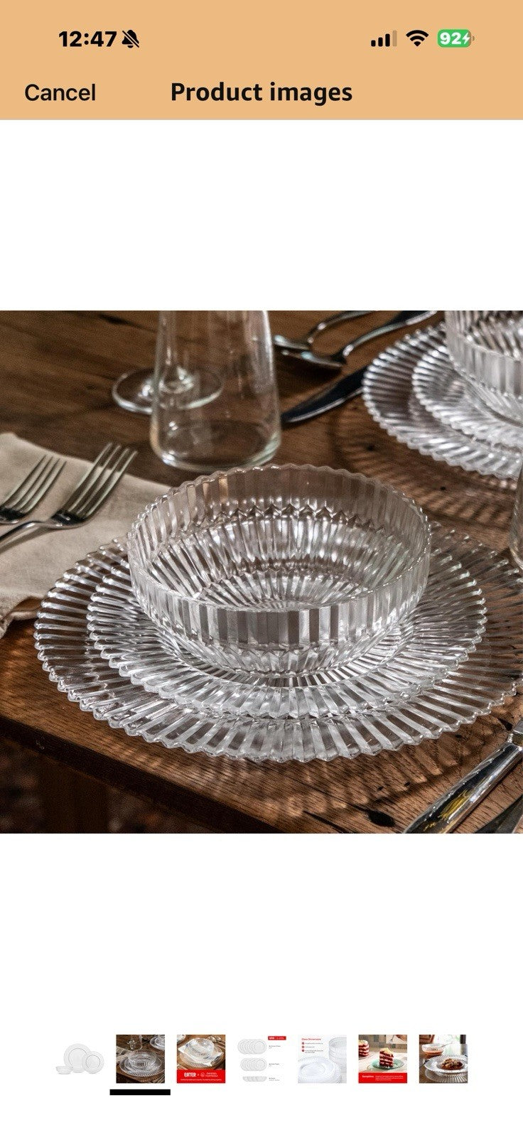 Eater x Zwiesel Fortessa Seraphina Glass, 12 Piece Dinnerware Set (Service for 4