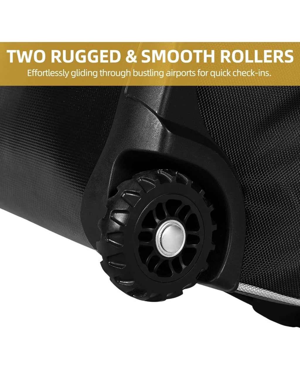 DWVO Golf Travel Bags for Airlines with Wheels, Durable Top to Protect Clubs