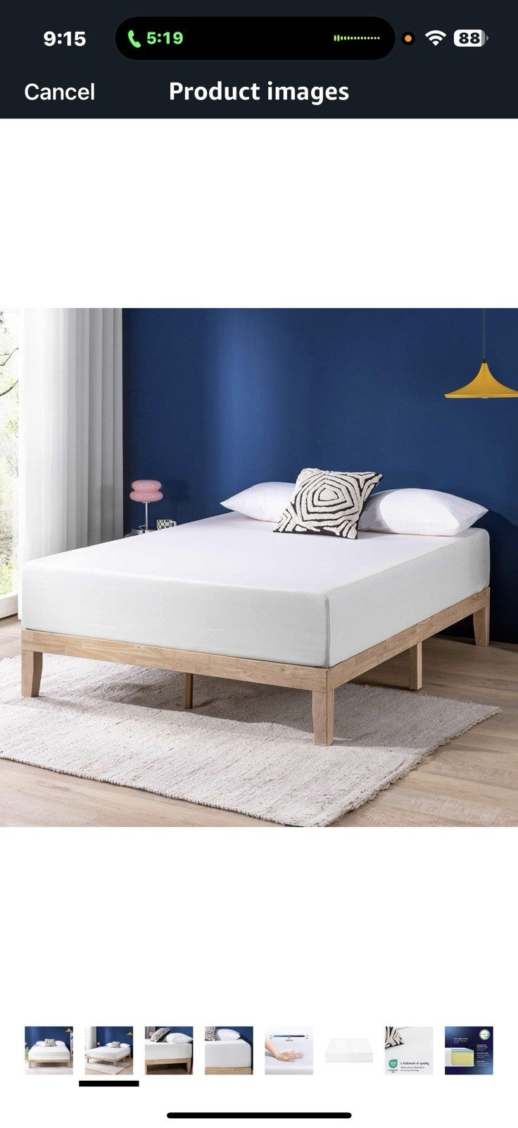 Best Price Mattress 12 Inch Memory Foam Mattress, Cooling Gel Infused,