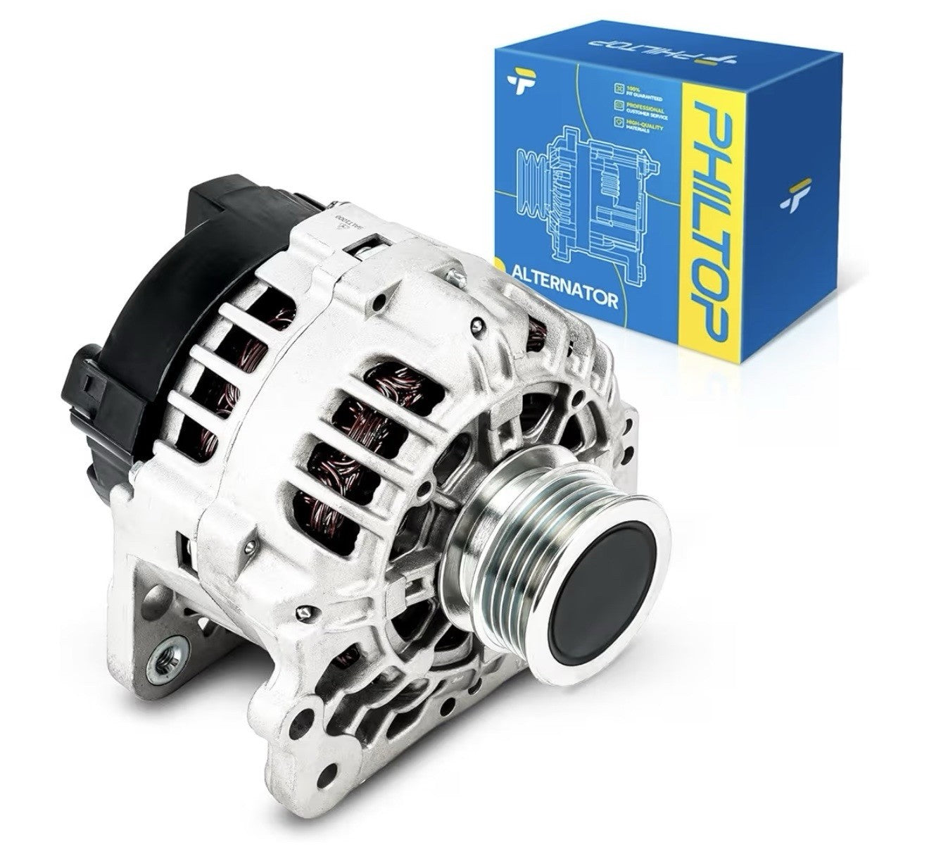 PHILTOP Alternator Compatible With 2005-2014 Volkswagen Jetta 2.5L