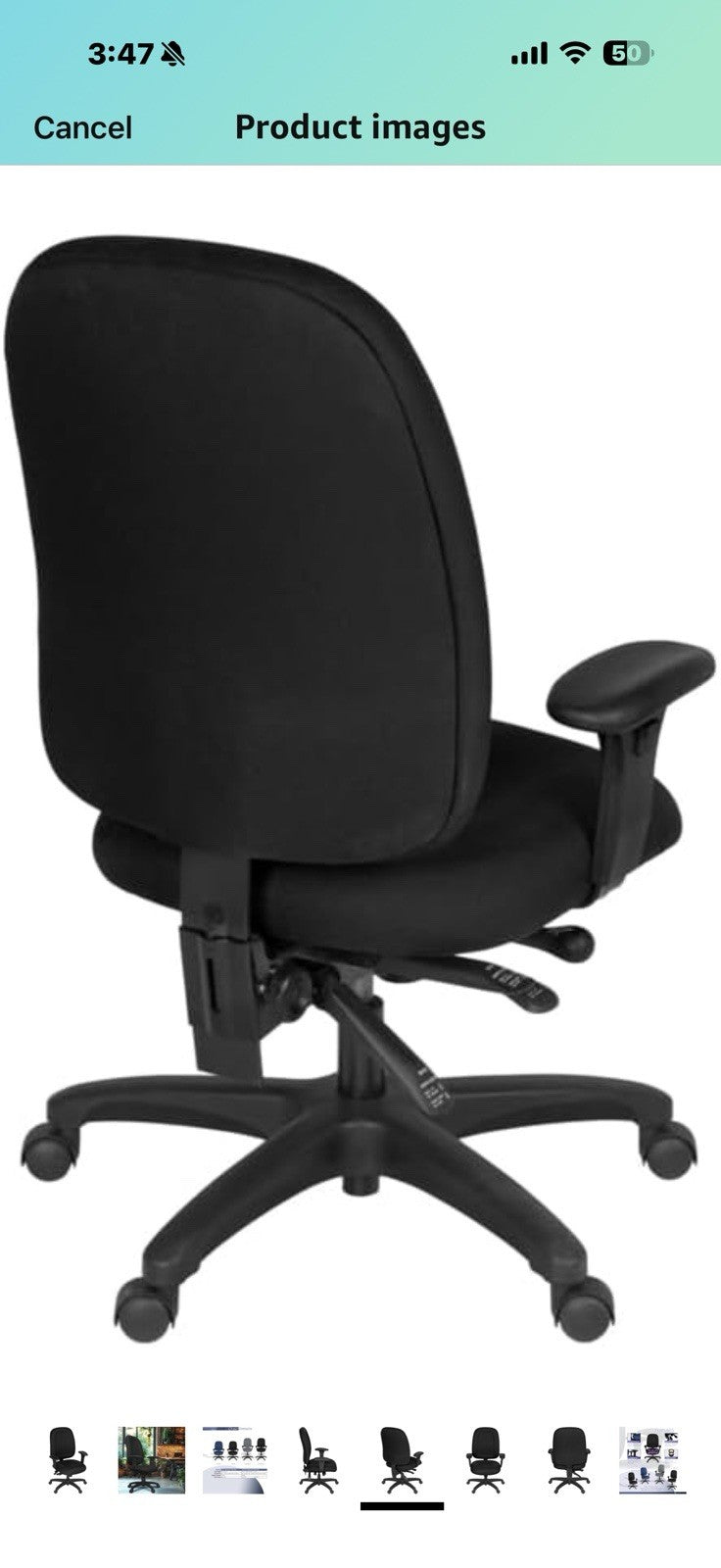 Romig Comfort Series High-Back Multifunctional Fabric Computer 