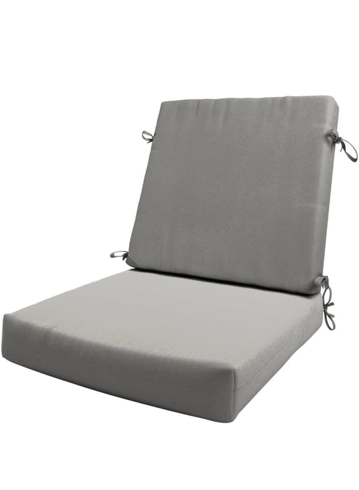 California Umbrella Foam Dining Chair Cushion, 20 x 40, Granite