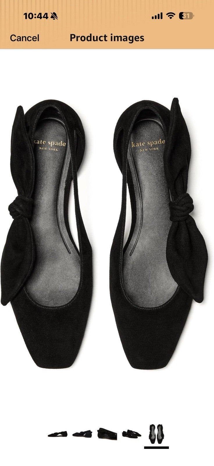 Kate Spade New York Womens Bunnie Suede Flat Size 11