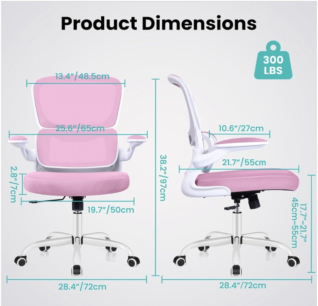 Razzor Ergonomic Desk Chair with Lumbar Support and Adjustable Armrests,