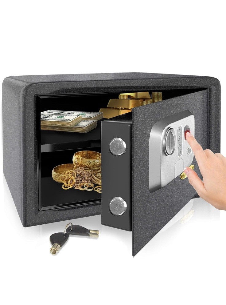 SereneLife Electronic Safe Box | Heavy Duty 13.8’’ x 9.8” Money Safe | Digital
