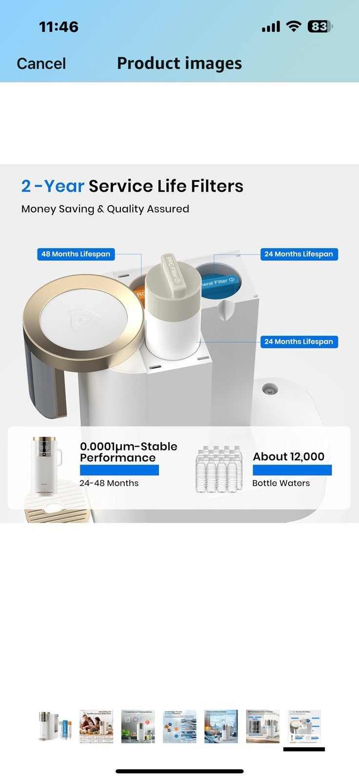 Countertop Reverse Osmosis System Water Filter, NatureFlow F4 Water