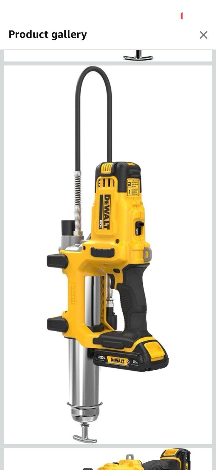 DEWALT Grease Gun 20V MAX, 10,000 PSI Variable 2-Speed Cordless Grease Gun