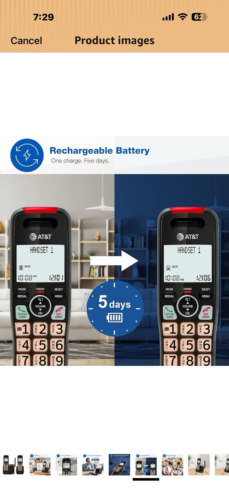 AT&T EL2131-21 2-Handset DECT 6.0 Cordless Phone with Call Blocker