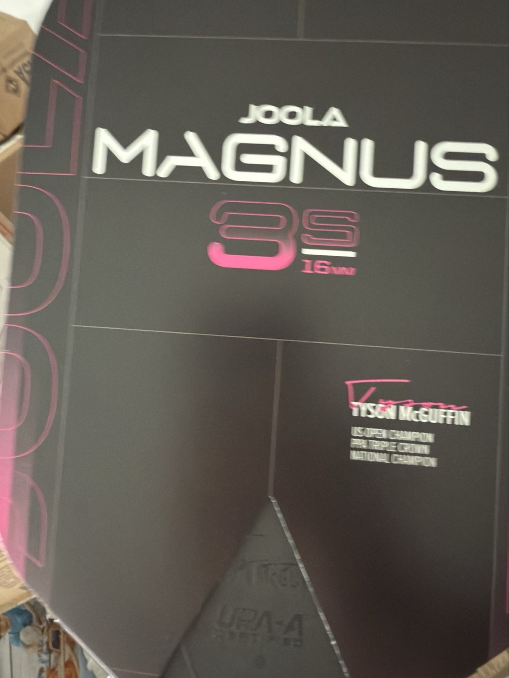 JOOLA 3S PICKLEBALL PADDLES RAW CARBON FIBER SURFACE BEN JOHNS MAGNUS 14 MM