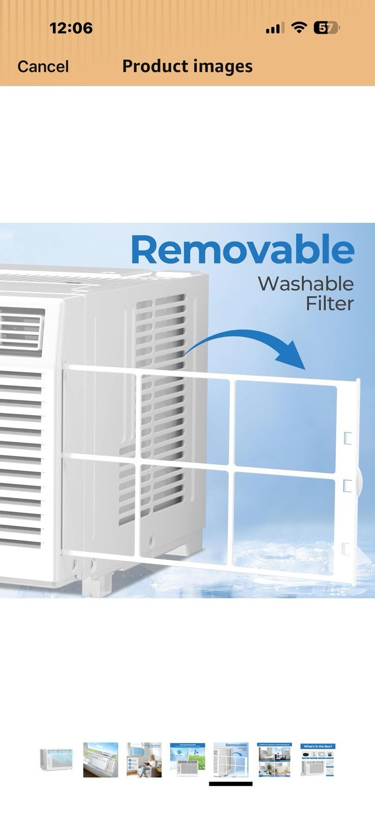 Electactic 5000 Btu Window Air Conditioner, AC Window Unit Up to 150