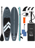 SereneLife 10’6” Inflatable Stand Up Paddle Board with Premium SUP Accessories