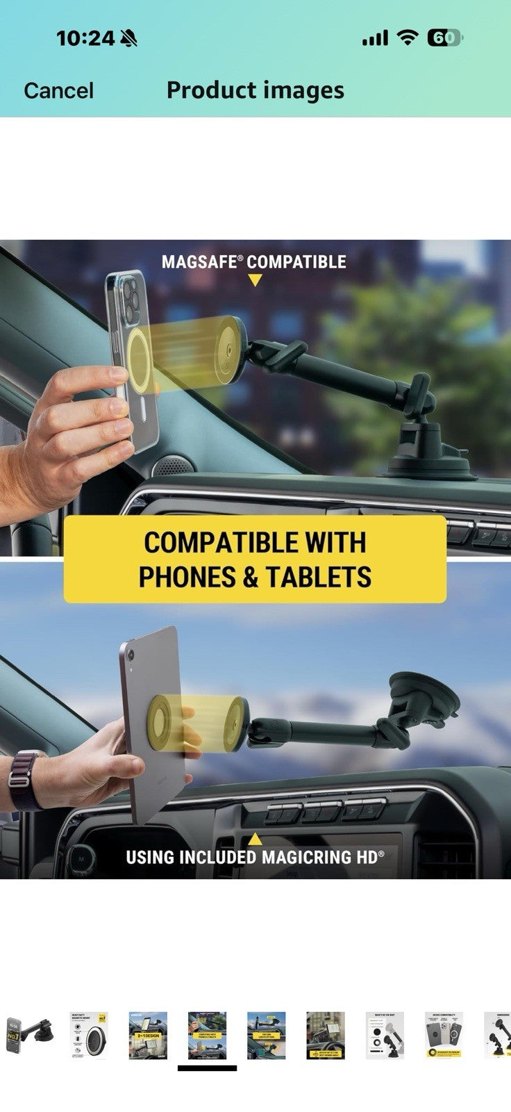 Scosche Extra-Strong Magnetic Cell Phone Car Mount/Tablet Holder 