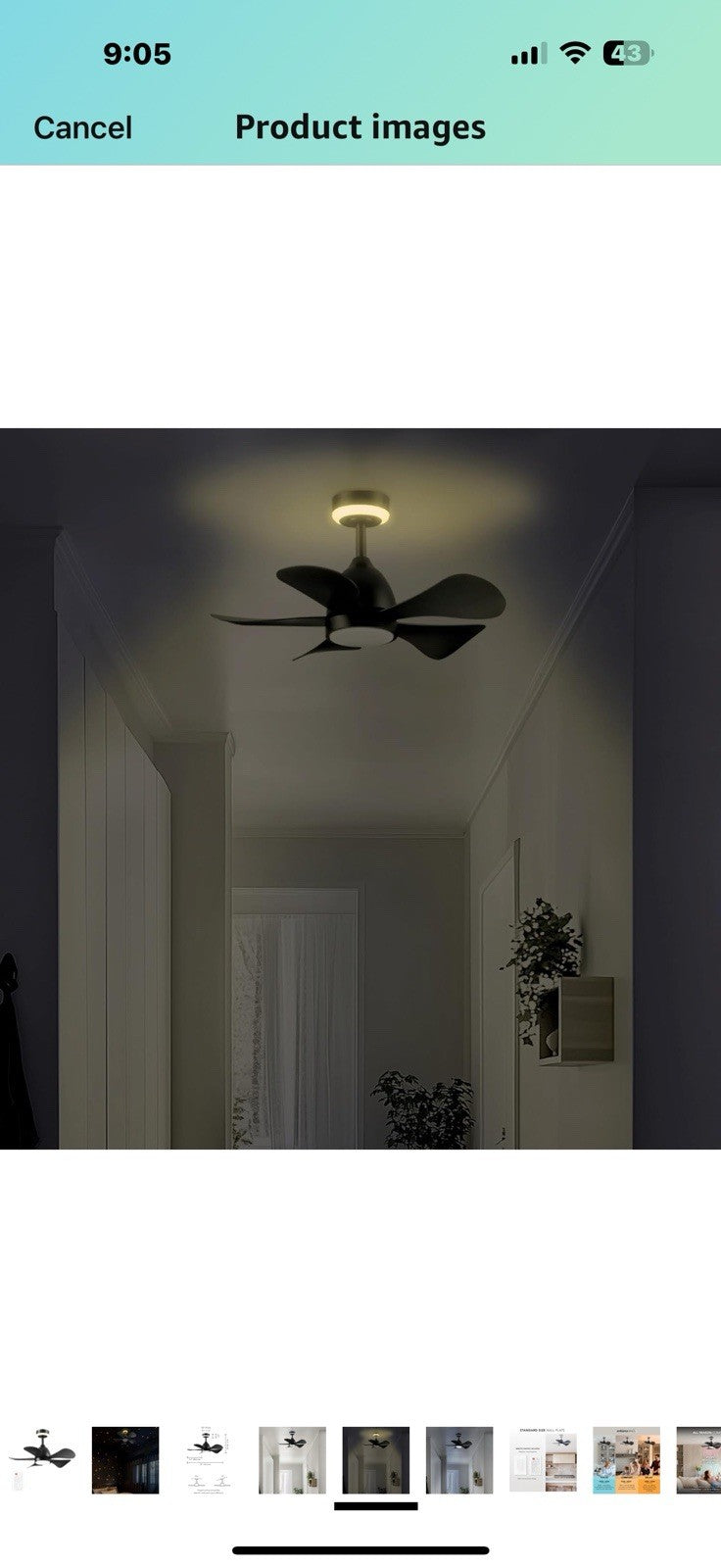 GLOBE Electric 37000106 30" Ceiling Fan with LED Light, Nightlight, Remote 