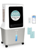 SereneLife Portable Swamp Cooler Air Conditioner - 2500 CFM Airflow, 8 Gallon