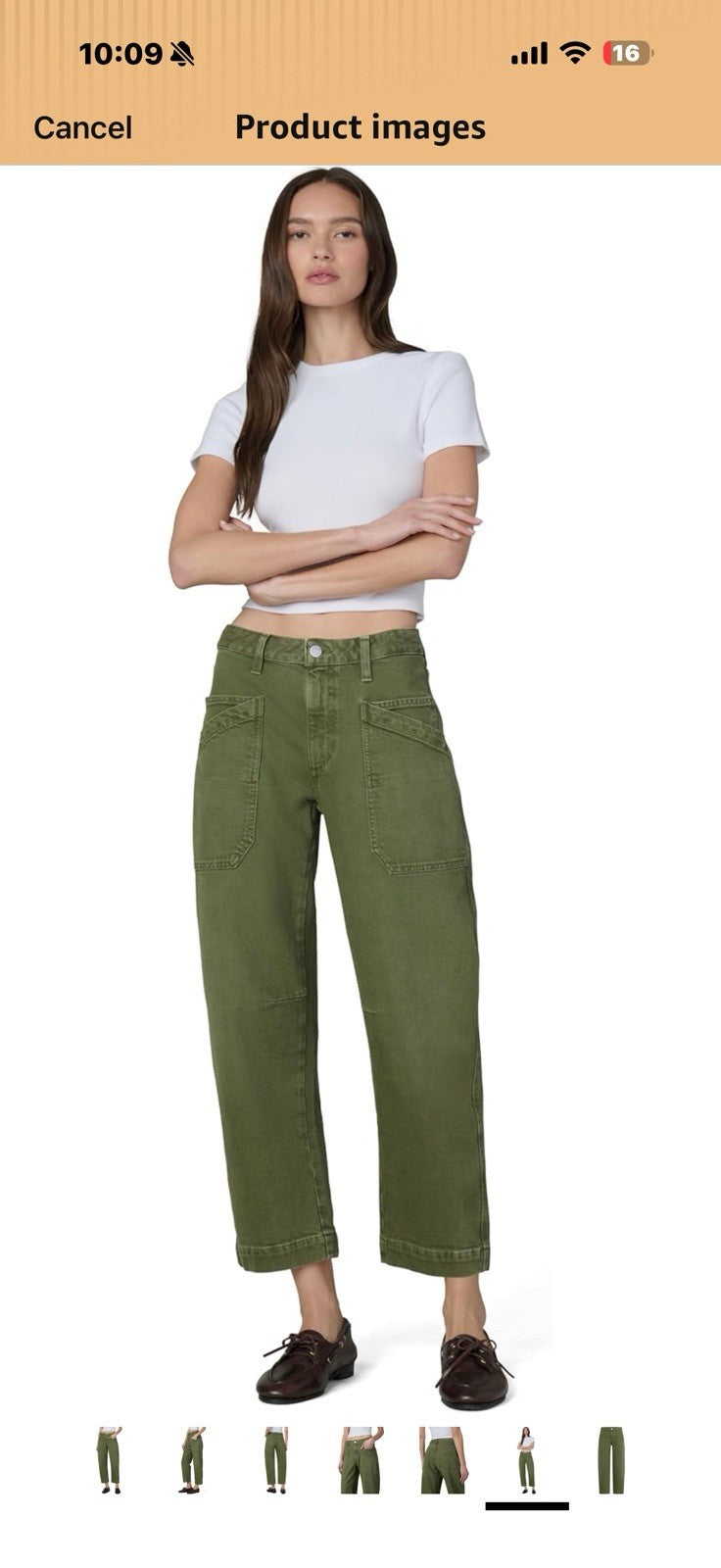 Joe's Women's The High Rise Double Pocket Barrel Jean