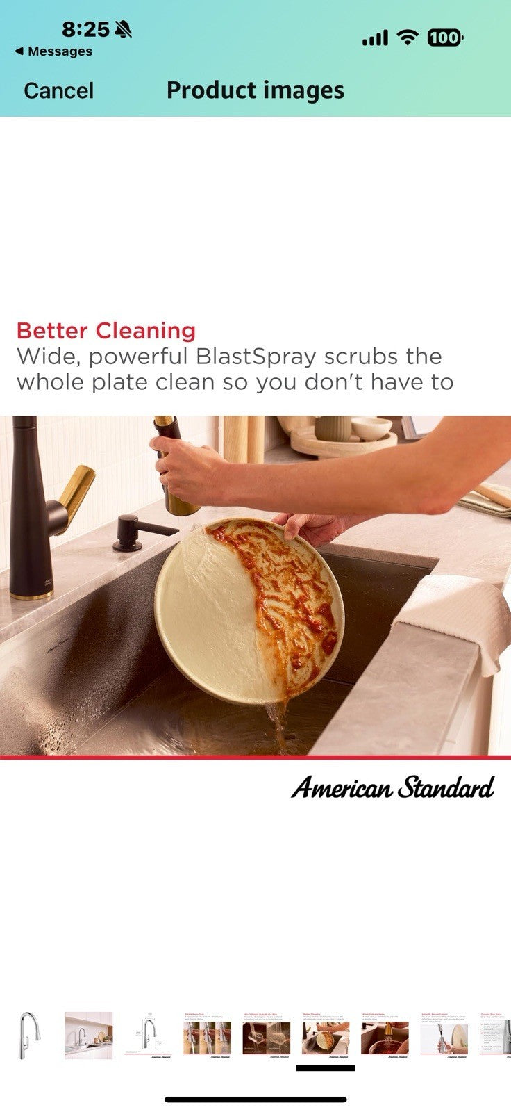 American Standard 1048810000 Aspirations Single-Hole Kitchen Sink Faucet 