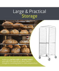 Pearington  Commercial Bun Pan Bakery Rack - 20 Sheet 25.94" L x 19.96" W