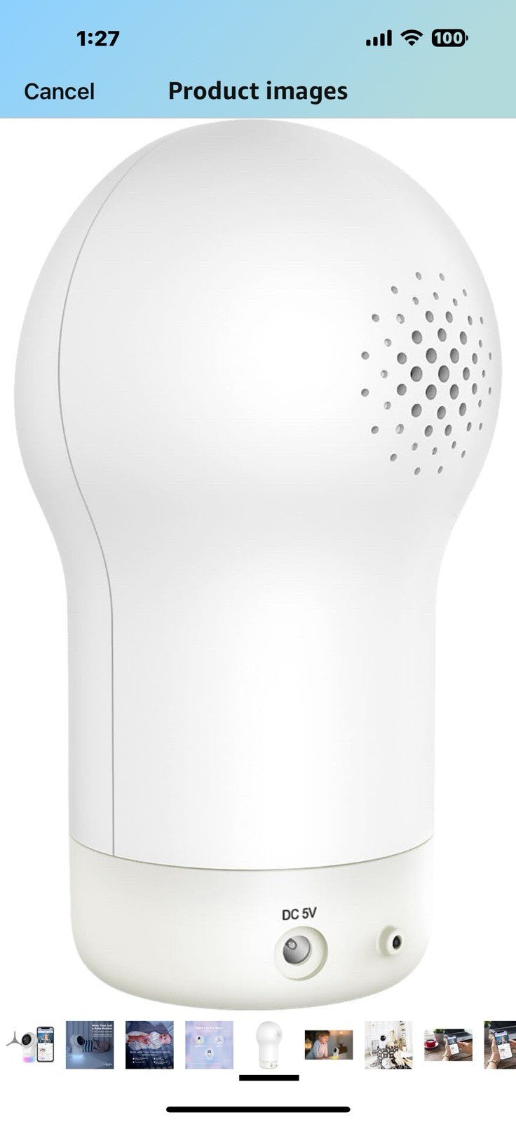 HUBBLE CONNECTED Nursery Pal Glow Deluxe Smart HD Baby Camera