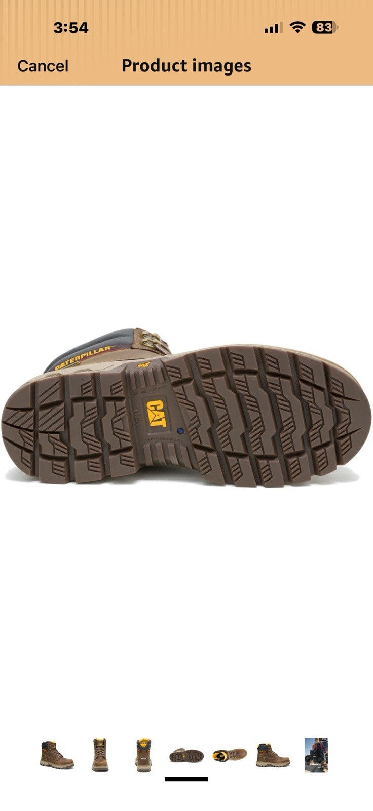 CAT Unisex Adult Colorado Equip 6" Waterproof  Size 10 