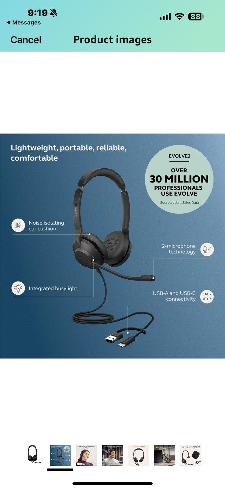 Jabra Evolve2 30 SE (2025 Version) Wired Dual-Ear Headset with Microphone