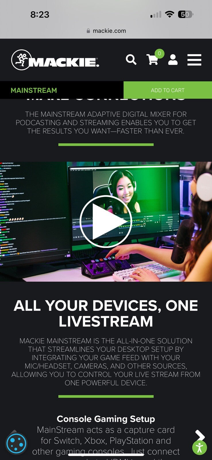 Mackie MainStream Complete Live Streaming and Video Capture