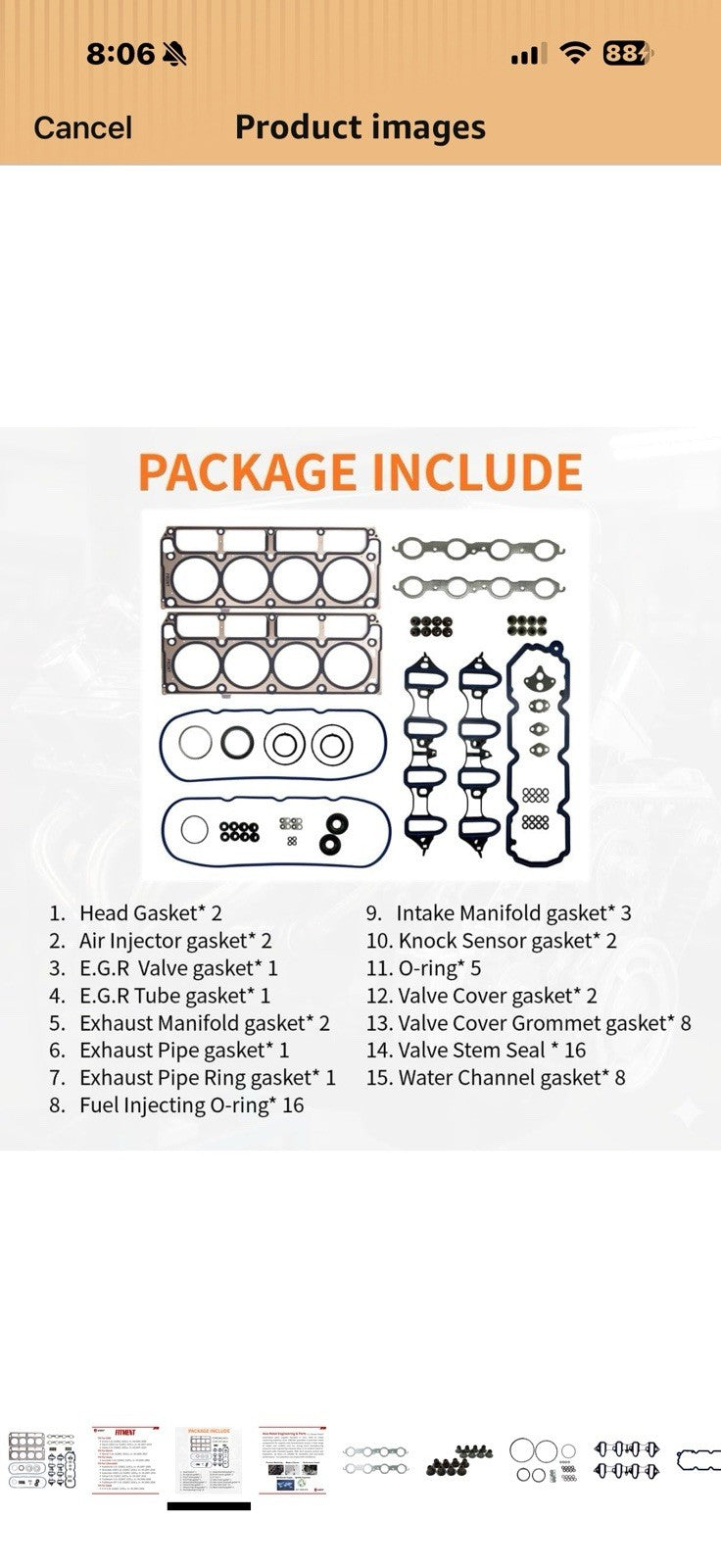 OEM Replacement Engine Cylinder Head Gasket Set for GM 5.3L V8 – Fits 