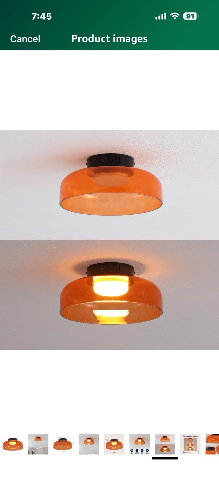 JONATHAN Y JYL7153A Kalmar 12" Modern Minimalist Iron/Glass Dimmable 