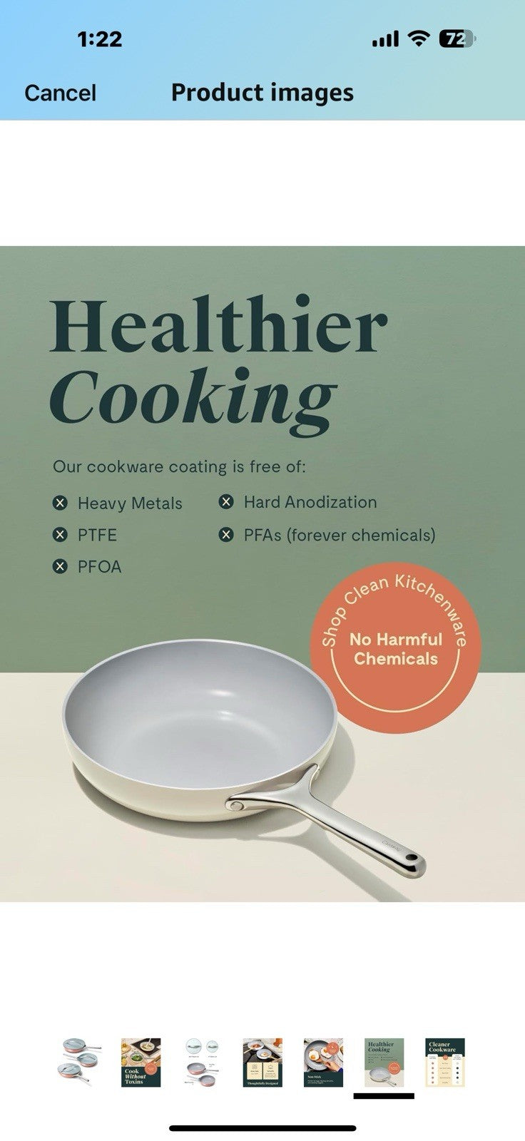 Caraway Ceramic Nonstick Fry Pan Set with Glass Lids – Includes Two 10.5”