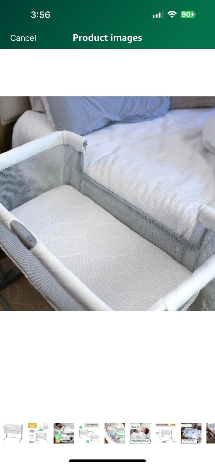 SwaddleMe by Ingenuity DreamSecure 2-in-1 Co-Sleeping Bassinet, DreamSecure