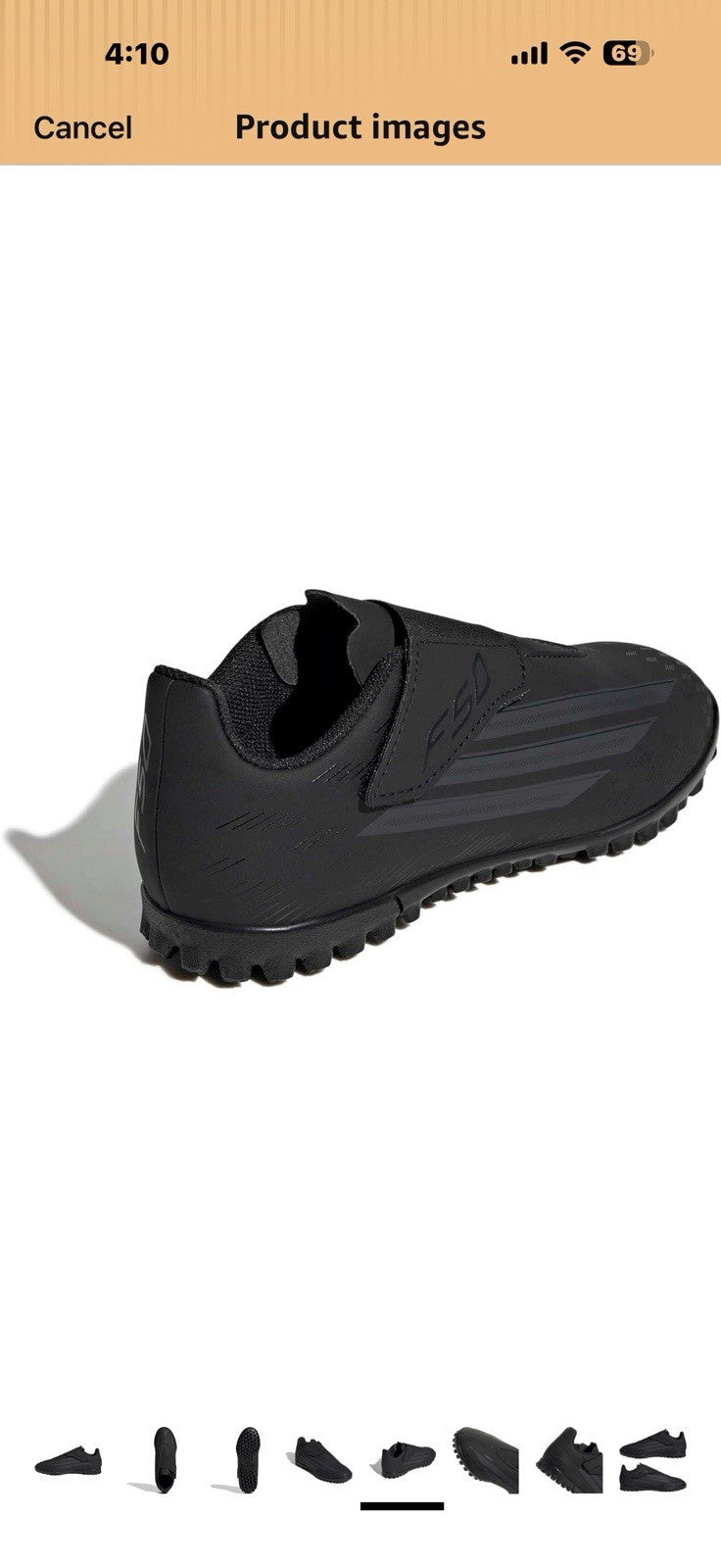 Adidas Unisex-Child F50 Club Hook & Loop Turf Sneaker 10.5 Little Kid