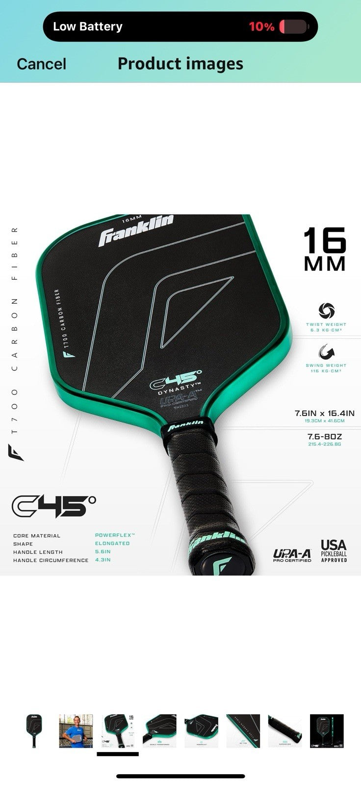 C45 Paddle Dynasty 16MM Mint