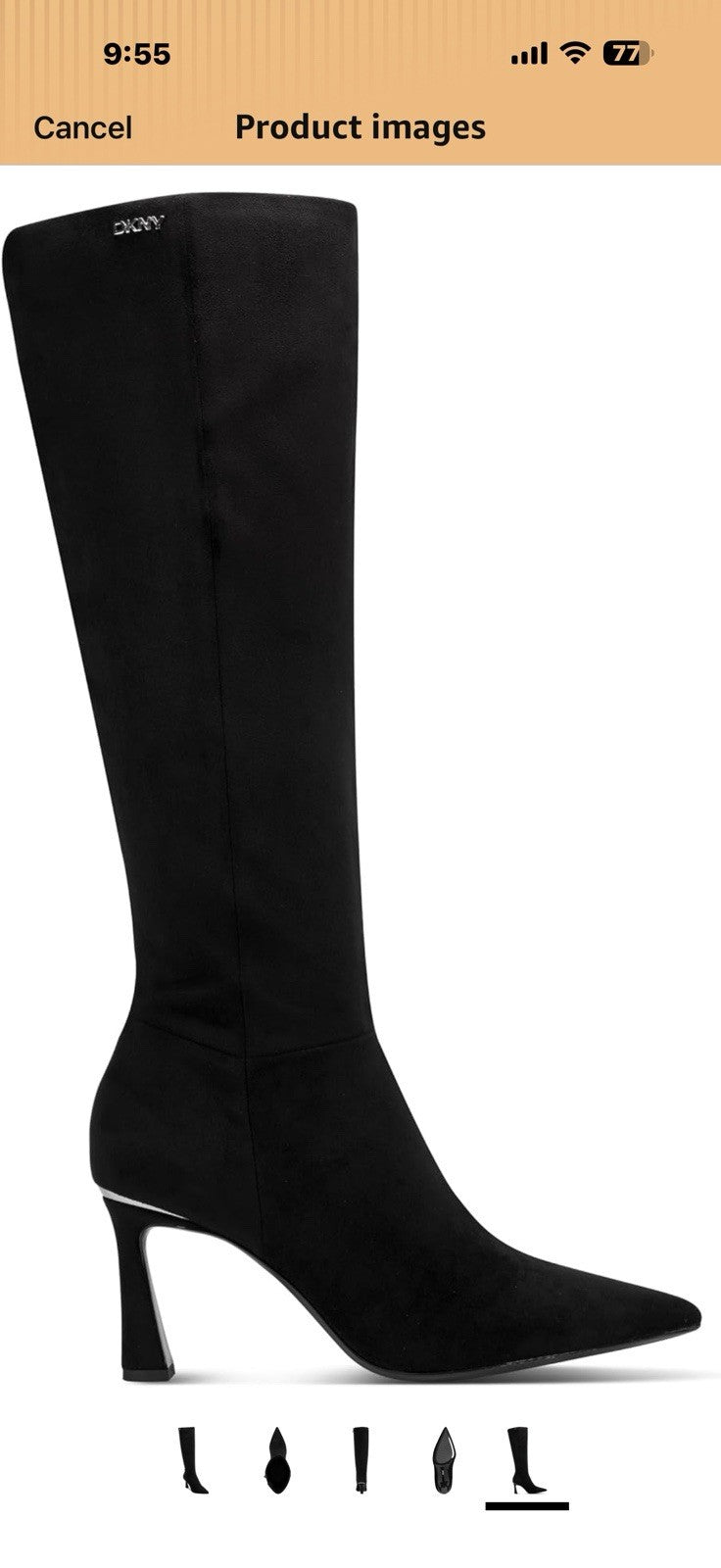 DKNY womens Cainon Tall Knee High Heeled Boot