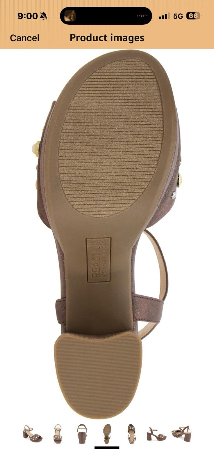 Kenneth Cole REACTION Women's Remina Heeled Sandal size 7.5