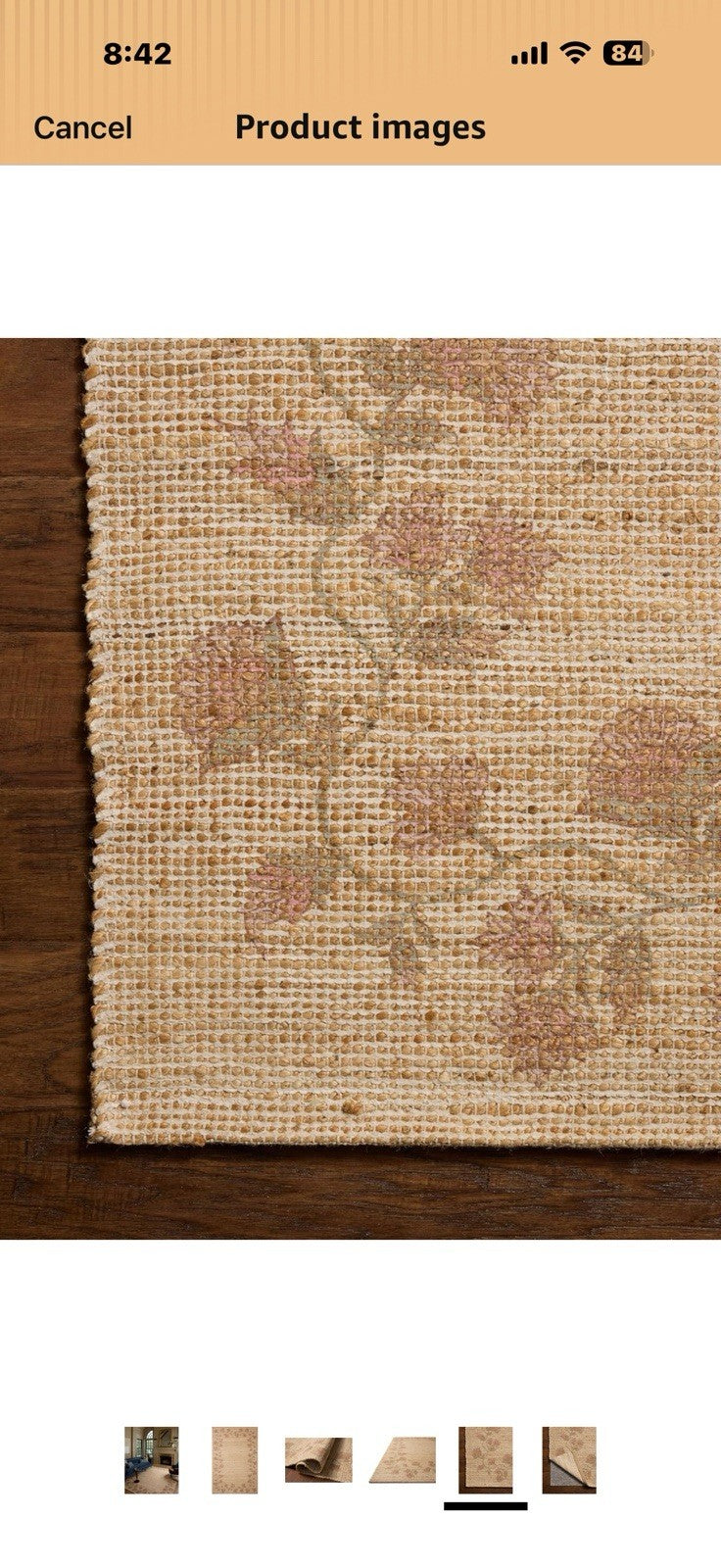 Loloi Chris Loves Julia Rue Collection RUE-05 Natural/Multi 7'-6" x 9'-6" 