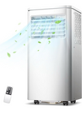 ZAFRO 10,000 BTU Portable Air Conditioner with Cool Dehumidify & Fan Modes