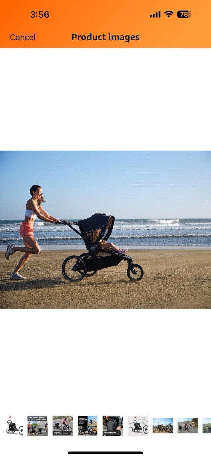 Baby Jogger City Prix Jogger x Bike Trailer – Easily Converts to Bike Trailer 