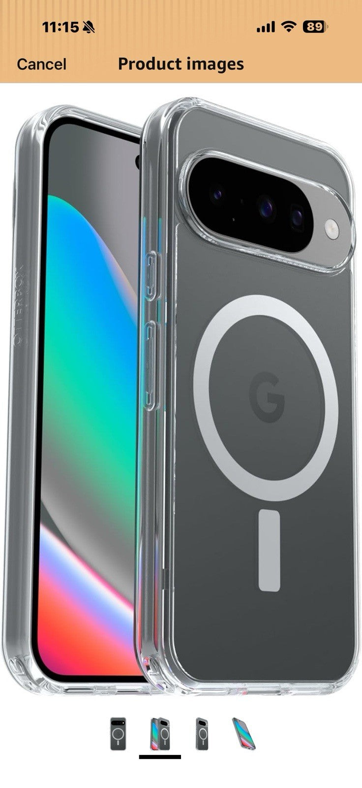 OtterBox Symmetry Series Clear Case with Pixelsnap for Google Pixel 10 