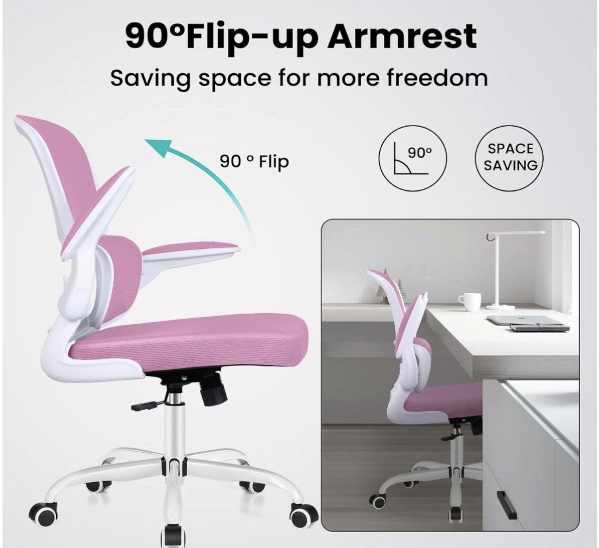 Razzor Ergonomic Desk Chair with Lumbar Support and Adjustable Armrests,