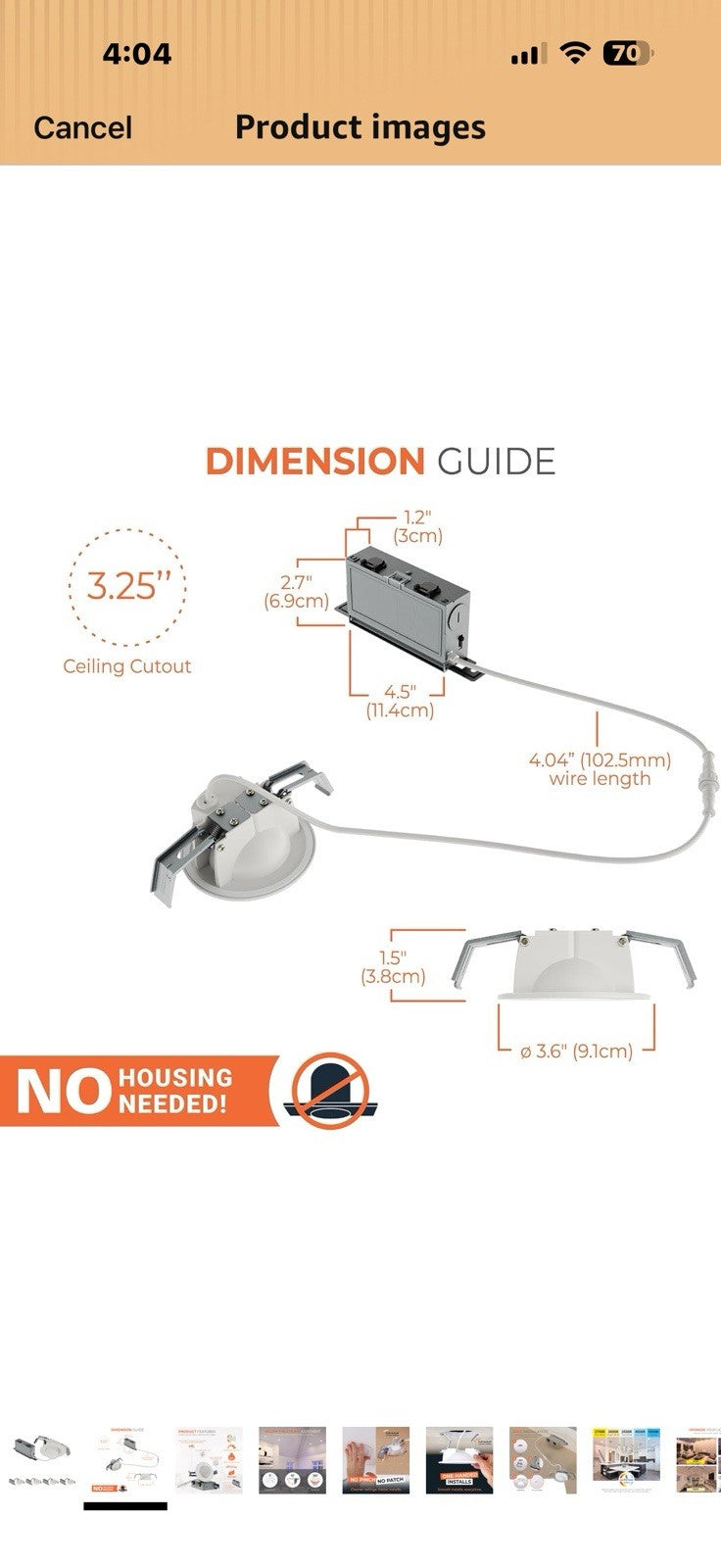 HALO HLA 3 in Super Adjustable Integrated LED Recessed Gimbal Downlight