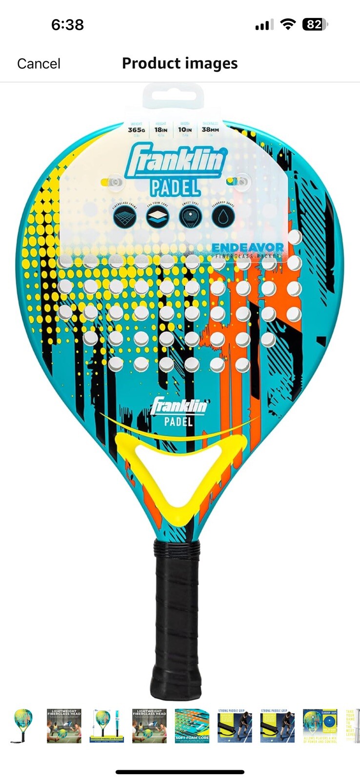 Franklin Sports Padel Rackets - Aurora + Endeavor Padel Paddles with Foam 