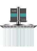Square Rain Shower Head, High Flow Stainless Steel,Work with any decorative