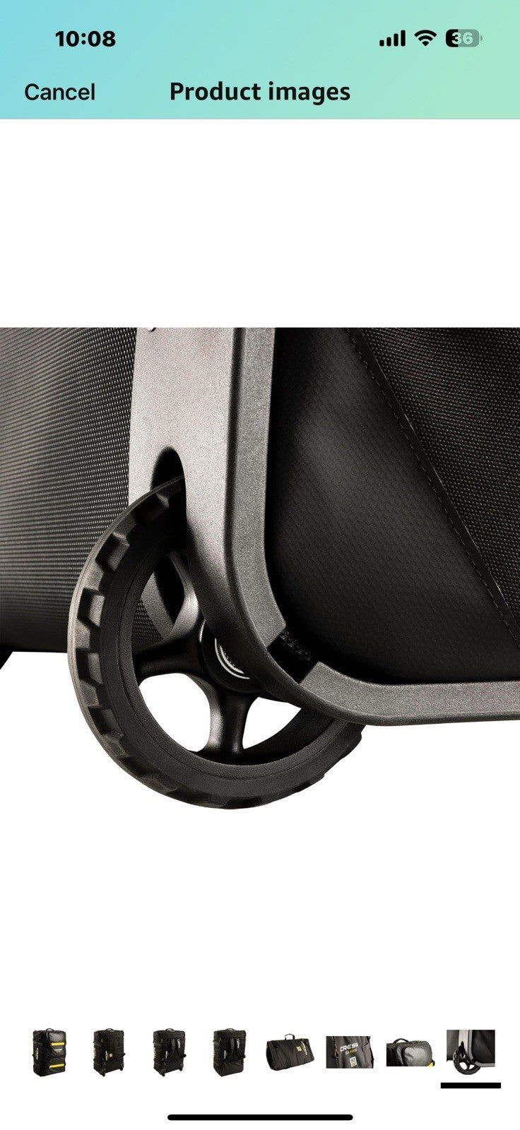 CRESSI Sea Horse Wheeled Backpack for Travel and Aquatic Activities, Black,