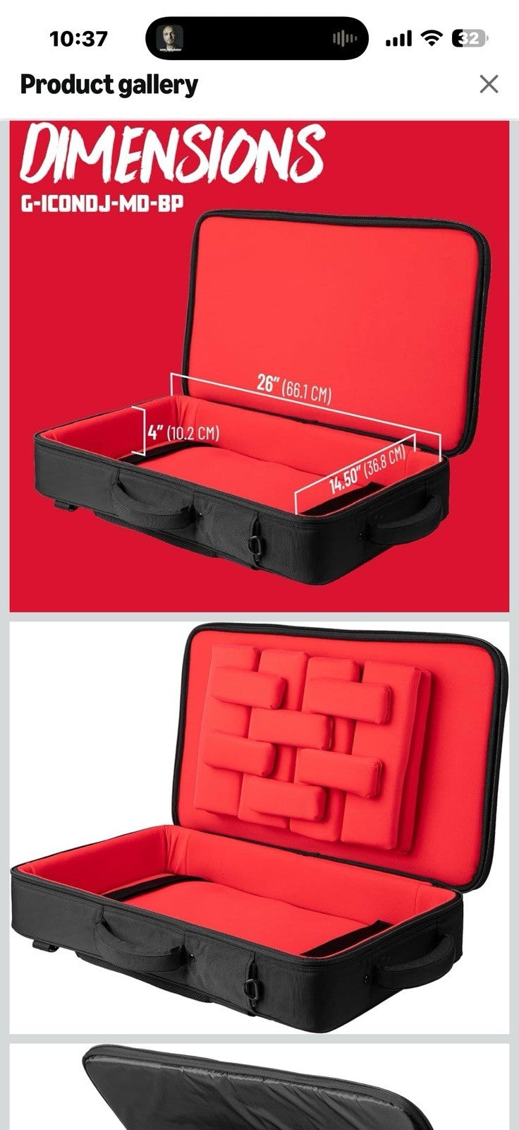 Gator Cases ICON Series Medium DJ Controller Bag with Weather