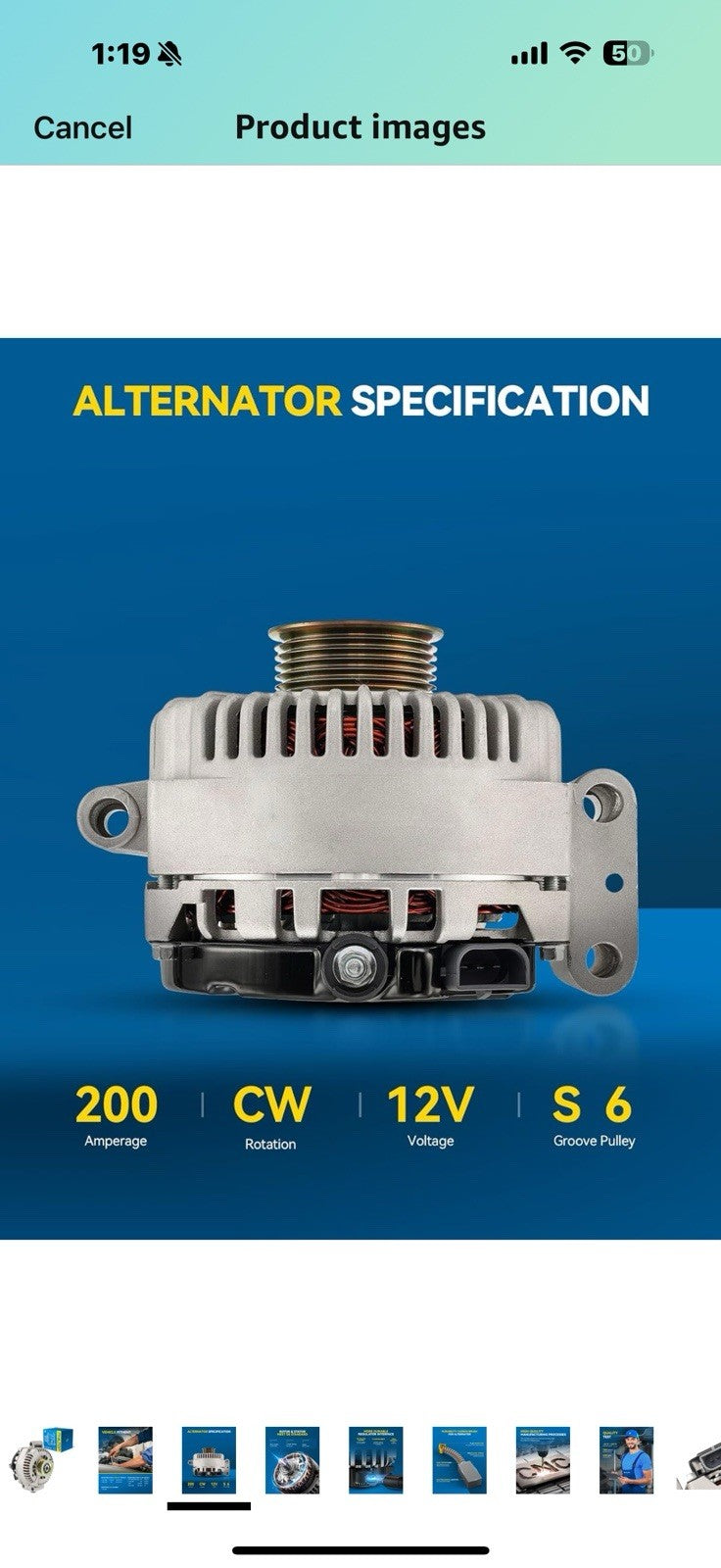 PHILTOP Alternator Compatible with Toyota Yaris 2007-2015 High Amp