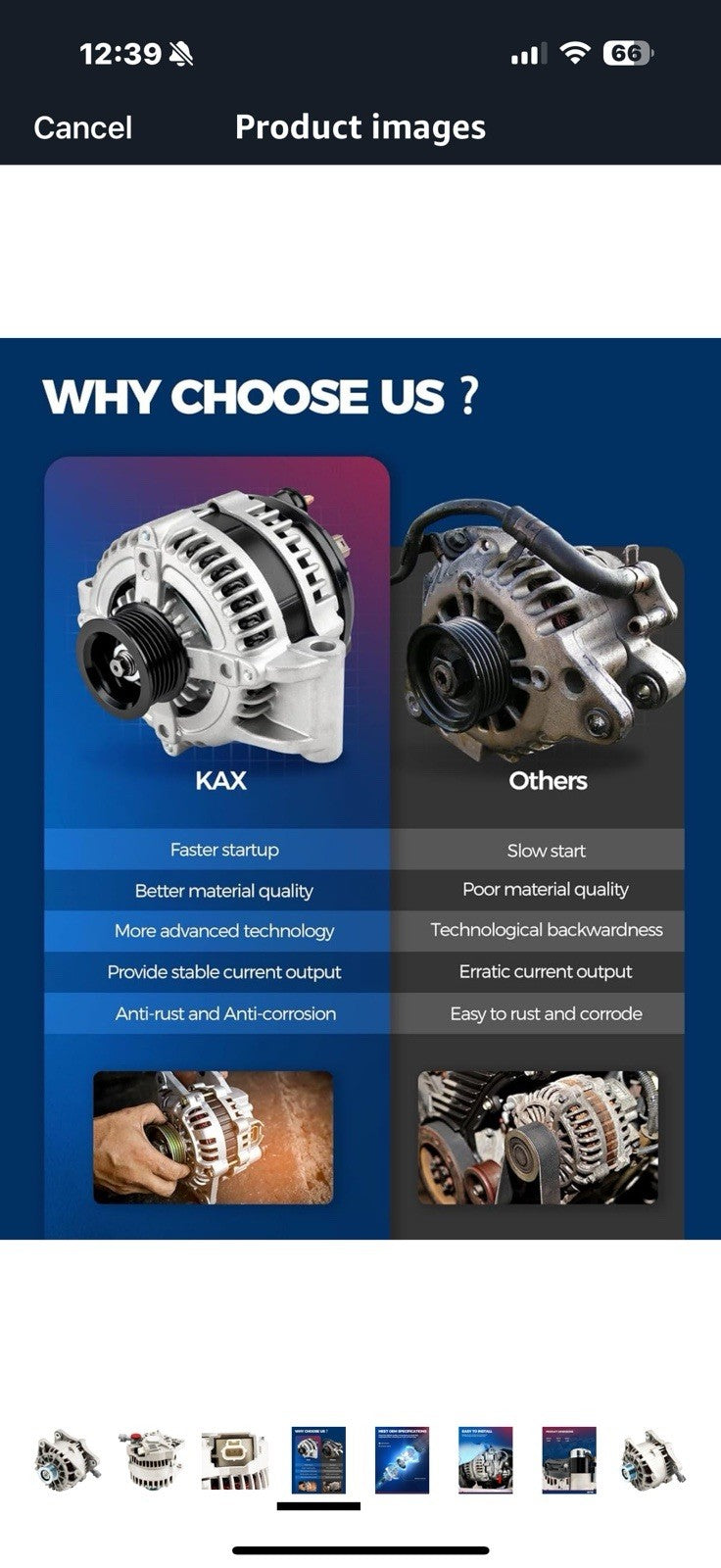 KAX New Alternator 8260N Fit for Focus 00-02 DOHC Focus 03 DOHC 2.0L Focus 