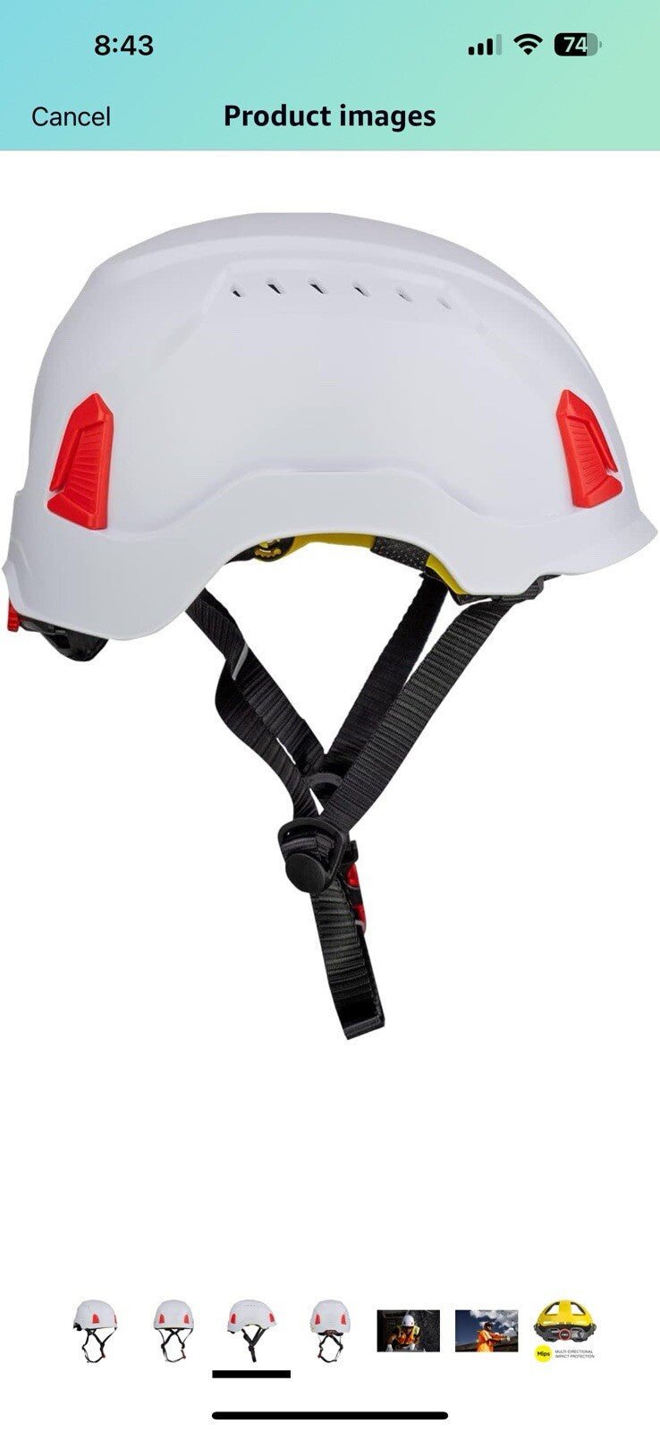 PIP Traverse Vented, Industrial Climbing Helmet with Mips Technology, 